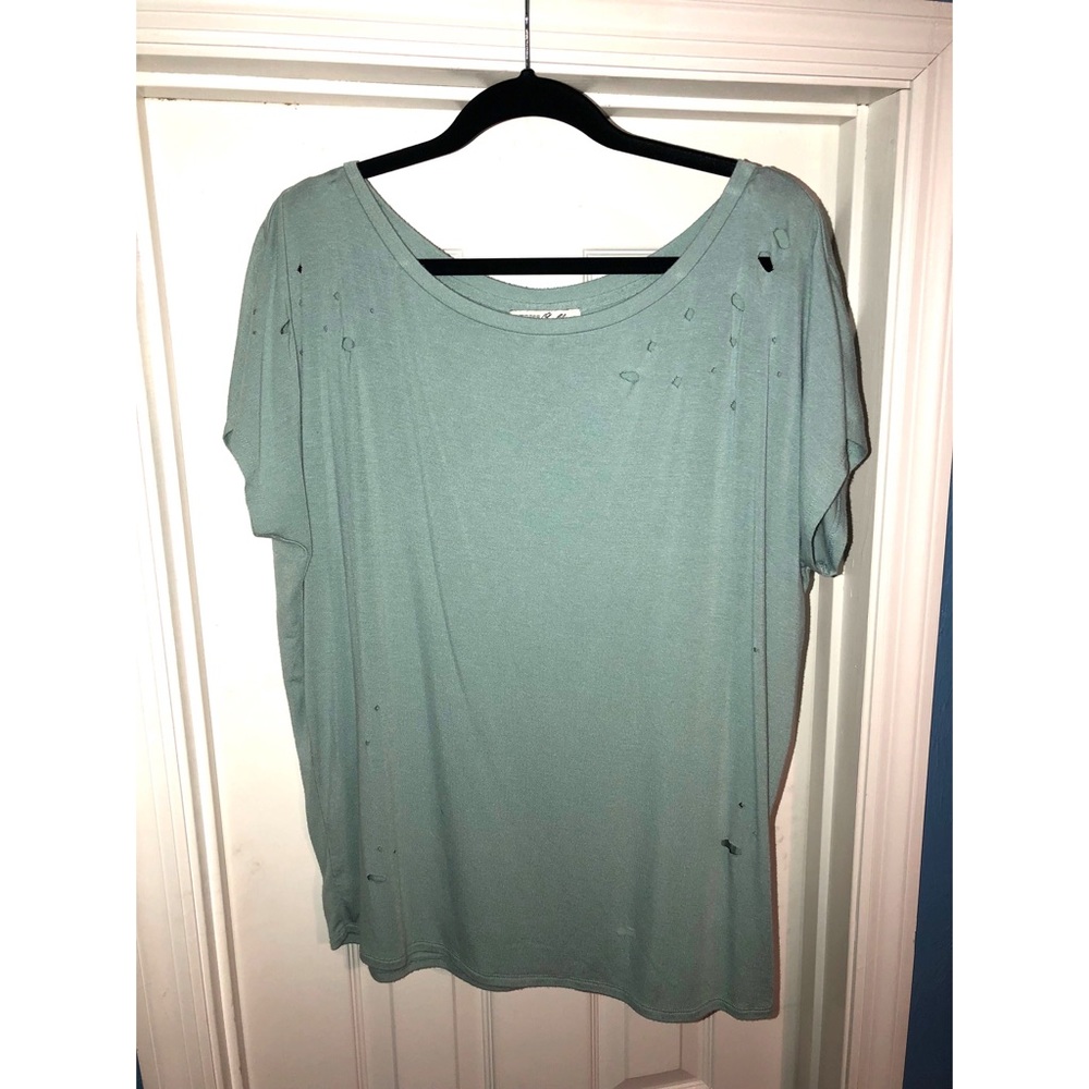 Express One Eleven Distressed Tee